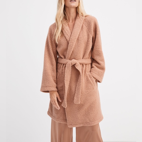 Talbots Other - BRAND NEW Talbots Haven Well Within Clay Sherpa Robe Size XL